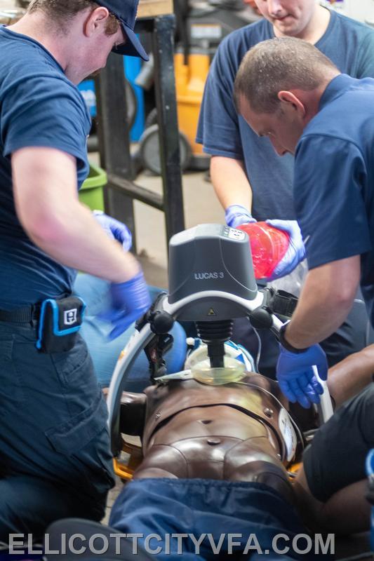  Members of ECVFD trained on CARES (Cardiac Arrest Readiness Evaluation Scenarios)