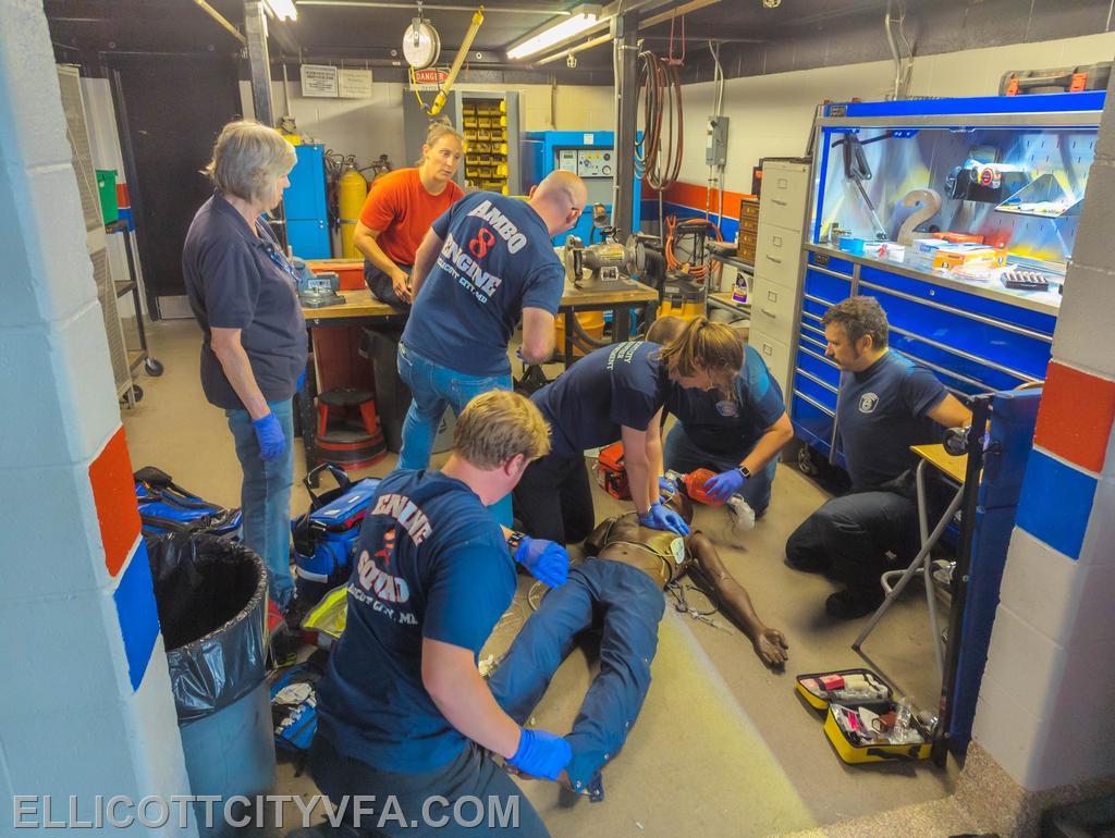  Members of ECVFD trained on CARES (Cardiac Arrest Readiness Evaluation Scenarios)