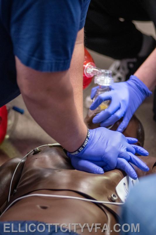  Members of ECVFD trained on CARES (Cardiac Arrest Readiness Evaluation Scenarios)